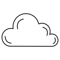 cloud sky isolated icon vector illustration design