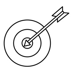 target with arrow icon vector illustration design