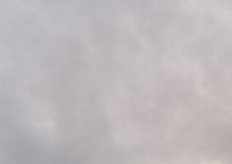 Gloomy, gray, cloudy sky.