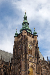 Fototapeta premium Cathedral of St. Vita with the chapel of St. Wenceslas. Prague, Czech Republic