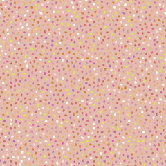 Seamless background with random colored elements. Abstract ornament. Dotted abstract pattern