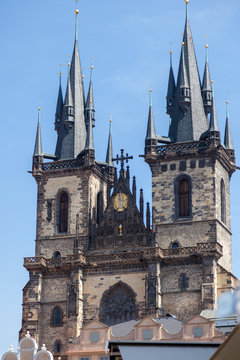 Church of the Virgin Mary in front of the Tyn (Tyn Church) in Prague, Czech Republic