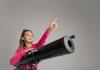 child in the Studio posing in fashionable clothes