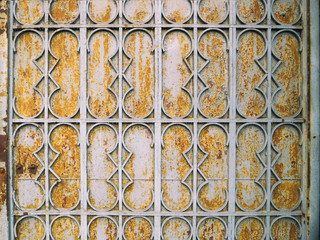 An old keyhole in an abandoned rural house