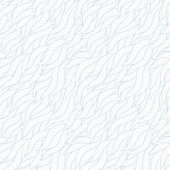 Seamless abstract hand-drawn waves pattern, wavy background.