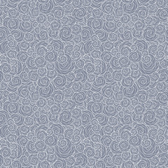 Seamless abstract hand-drawn waves pattern, wavy background.