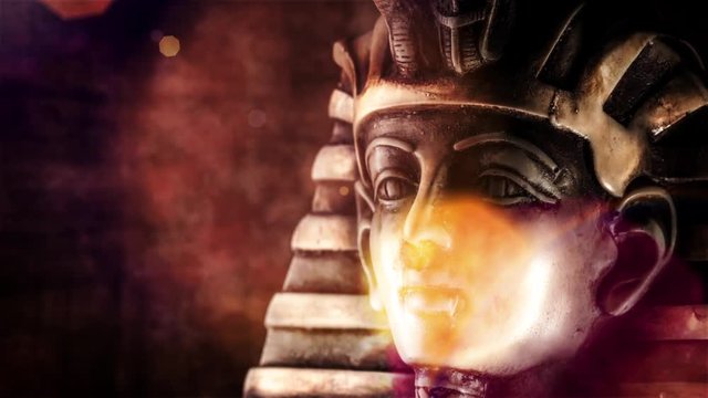 Stone pharaoh tutankhamen mask