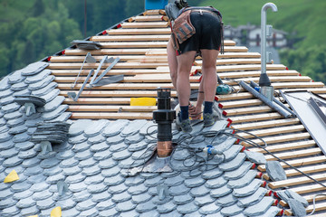 stone roof renovation