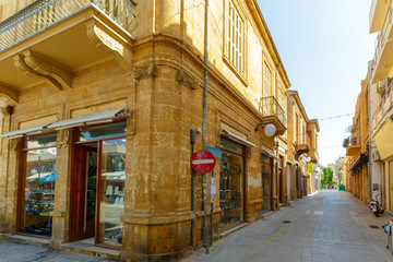 street scene in an old town in Europe