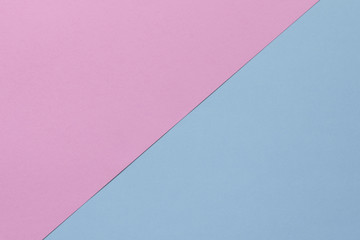 Creative geometric  paper background. Pink, blue pastel colors. Abstraction. Template.