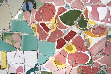 Barcelona, random mosaic pattern