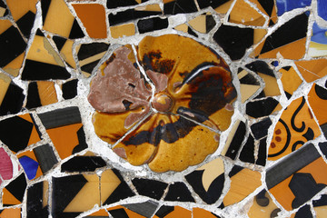Barcelona, random mosaic pattern