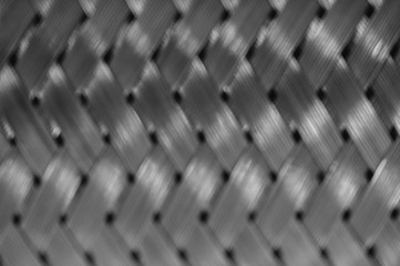 Horizontal metal wire braiding. Steel texture. Background. Template.