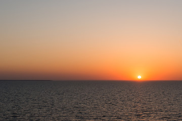 sunset over the Baltic Sea