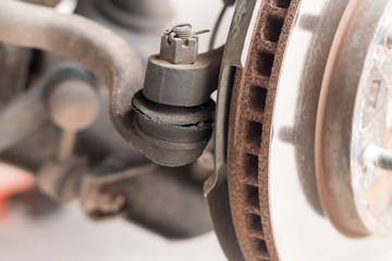 car suspension old repair