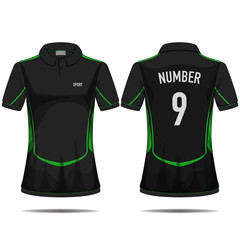 black sport t-shirt design.