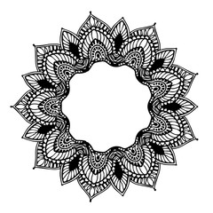 Mandalas for coloring  book. Decorative round ornaments. Unusual flower shape. Oriental vector, Anti-stress therapy patterns. Weave design elements. Yoga logos Vector.