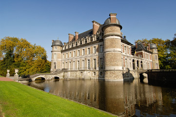 Fototapeta na wymiar Beloeil chateau Wallonie Belgique parc