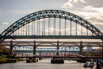 Bridges across the river Tyne, Newcastle upon Tyne