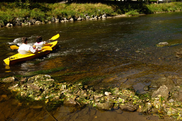 kayak eau riviere environnement loisir vacances
