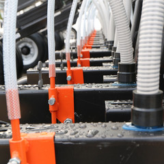 Precision inline seeder. A row seeder. Seed drill.