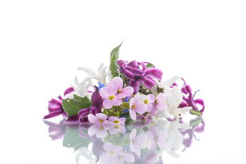 beautiful bouquet of spring flowers