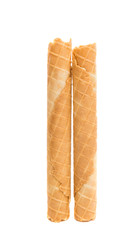 waffle rolls isolated