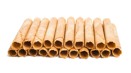 waffle rolls isolated