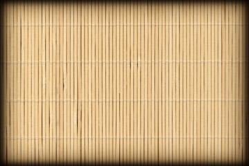Bamboo Place Mat Rustic Slatted Interlaced Coarse Vignette Texture
