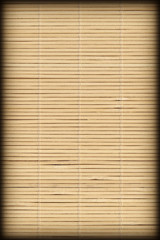 Bamboo Place Mat Rustic Slatted Interlaced Coarse Vignette Texture