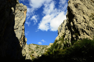 Paklenica-Schlucht in Kroatien