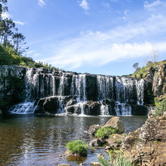 Waterfall in Bom Jardim da Serra, Brazil.