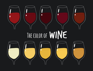 These are types glasses of wine you can use in the menu, in the shop, in the bar, the wine card or stickers.