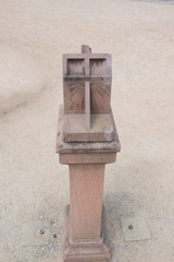 sunclock in sandstone