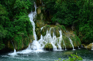 Wasserfall im KRKA Nationalpark in Kroatien