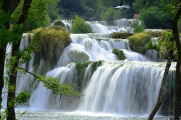 Skradinski buk, Wasserfall im KRKA Nationalpark in Kroatien,