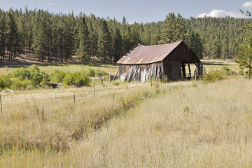 Old Barn On Oregon Ranch