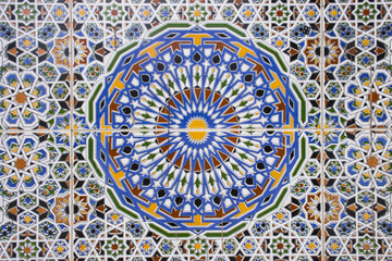 morocco tile - obrazy, fototapety, plakaty
