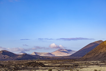 volcano in Timanfaya national park in Lanzarote