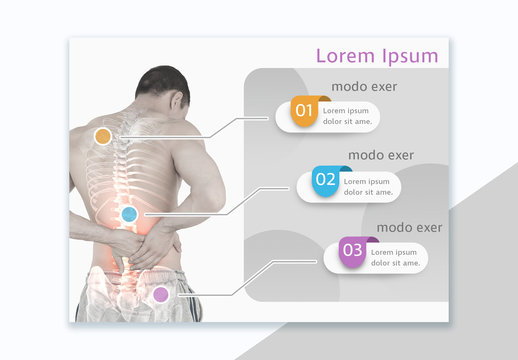 Back Pain Infographic Layout