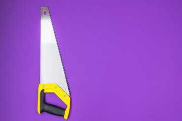 Hand tools yellow saw