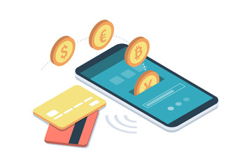E-payment app on smartphone