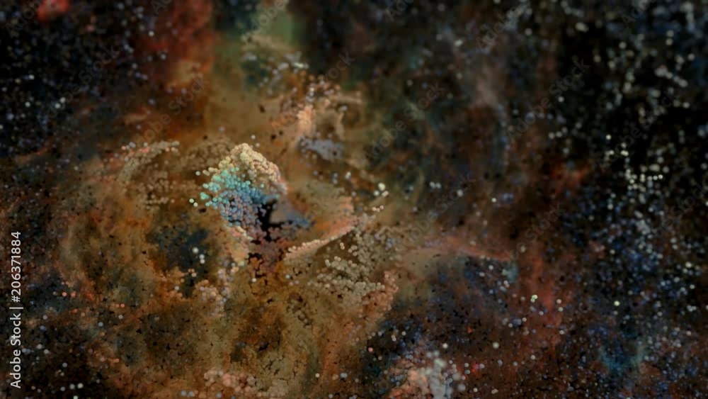Canvas Prints unique particle cloud render of the tarantula nebula. cg recreation. 4k.