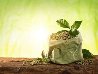 Green coffee beans