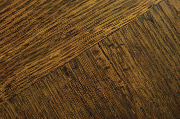 Oak grain veneer parquet parquetry texture background dark black brown natural horizontal scratched...