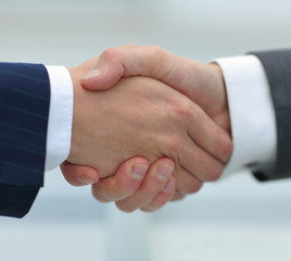 concept of reliable partnership. handshake