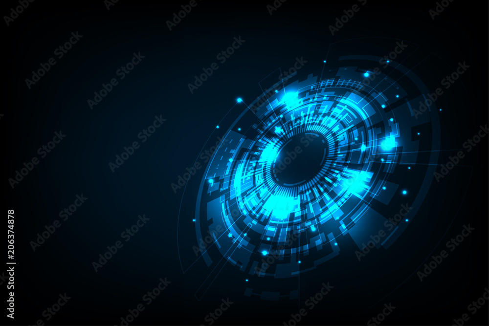 Aufkleber vector background in the concept of technology.