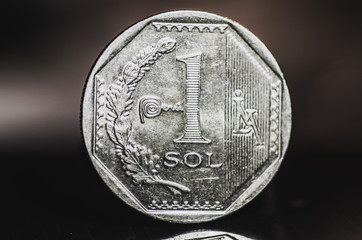 1 Peruvian nuevo sol coin