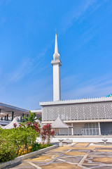Fototapeta na wymiar Masjid Negara National Mosque view in Kuala Lumpur, Malaysia
