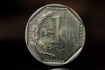 1 Peruvian nuevo sol coin